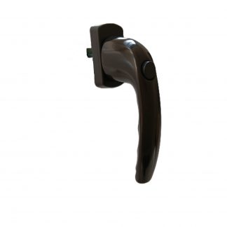 Hoppe Fenstergriff (New York) mit Druckknopf Farbe: Braun