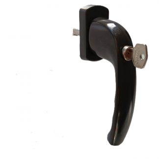 Hoppe Fenstergriff (New York) abschließbar Farbe: Braun